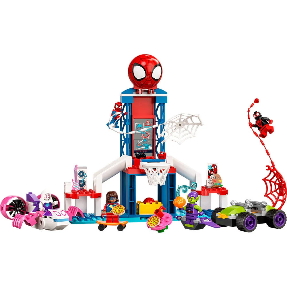Lego Marvel 4plus Cuartel General Arácnido  Spiderman 10784-1
