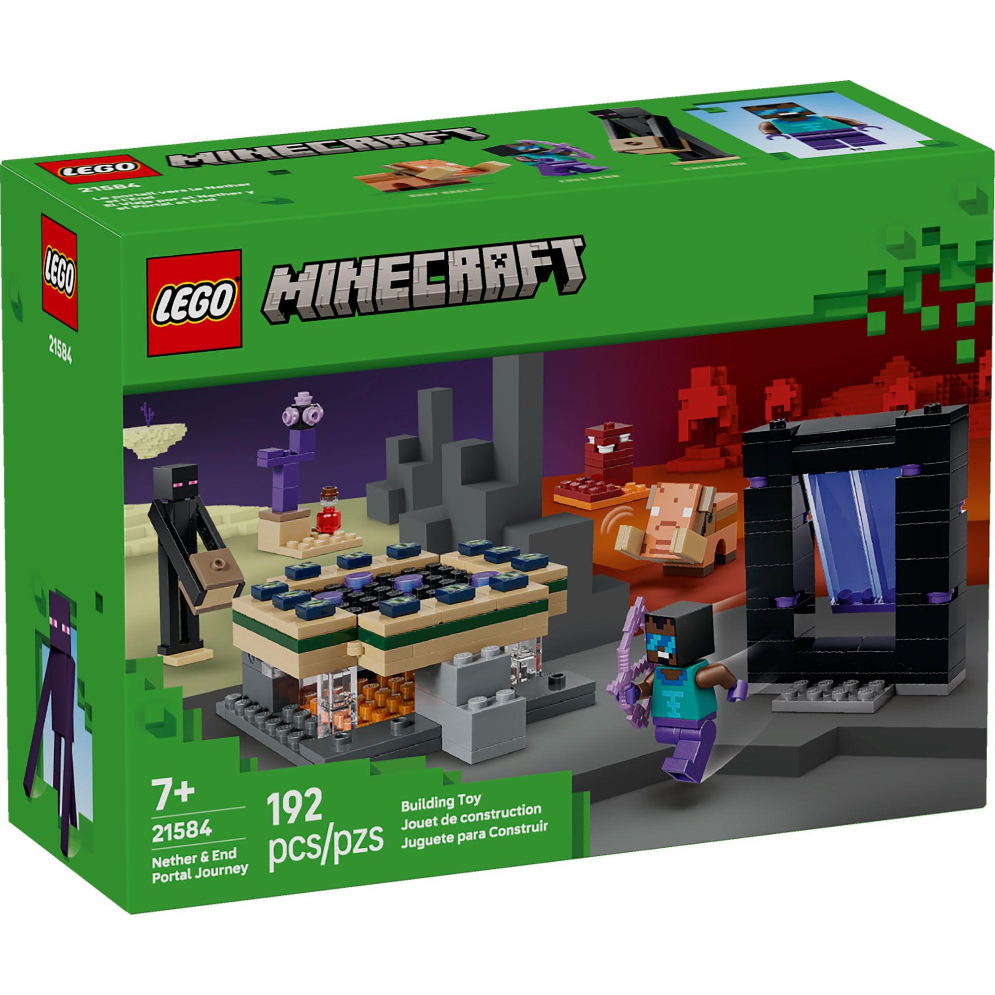 LEGO EL VIAJE POR EL NETHER Y EL PORTAL AL END 21584-0