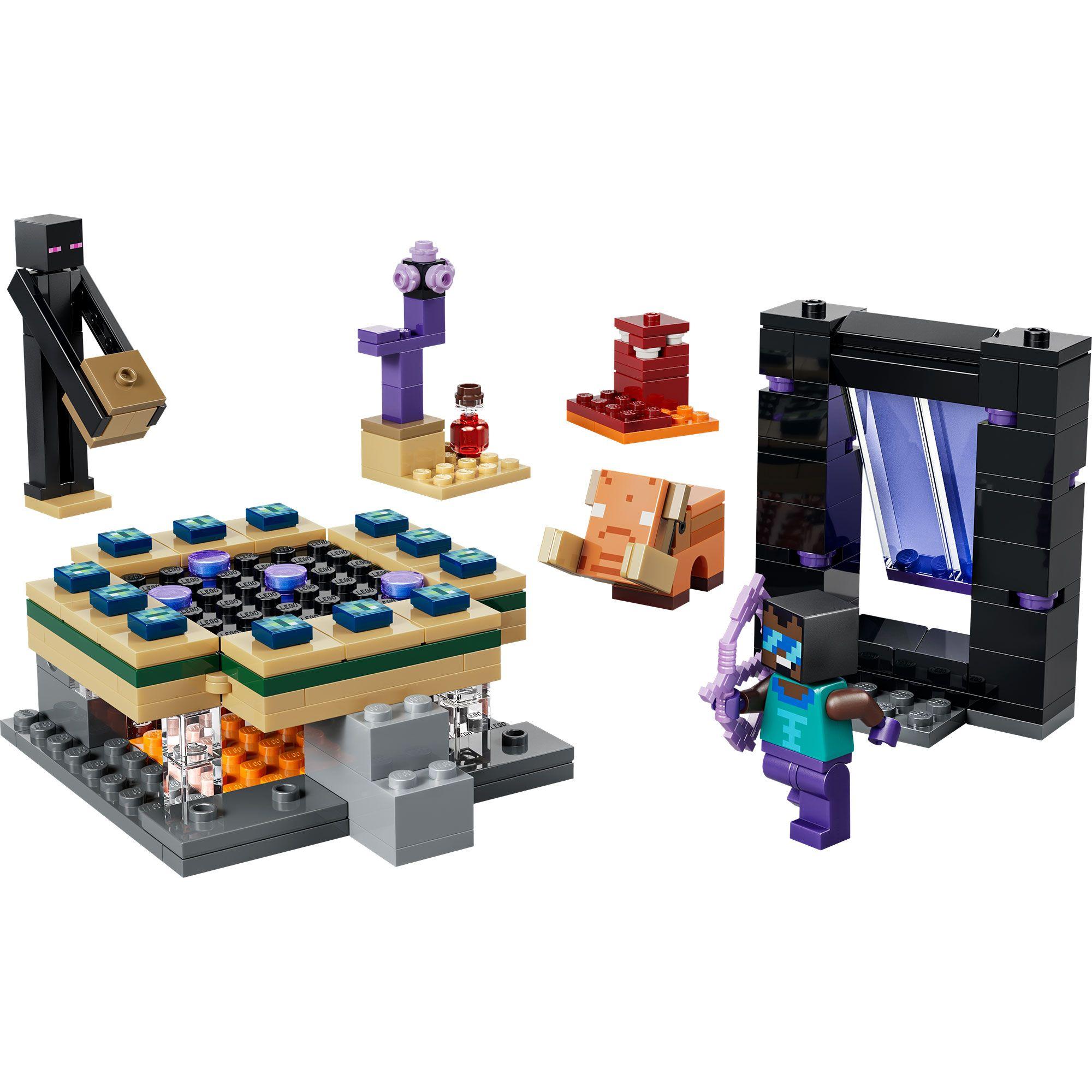 LEGO EL VIAJE POR EL NETHER Y EL PORTAL AL END 21584-1