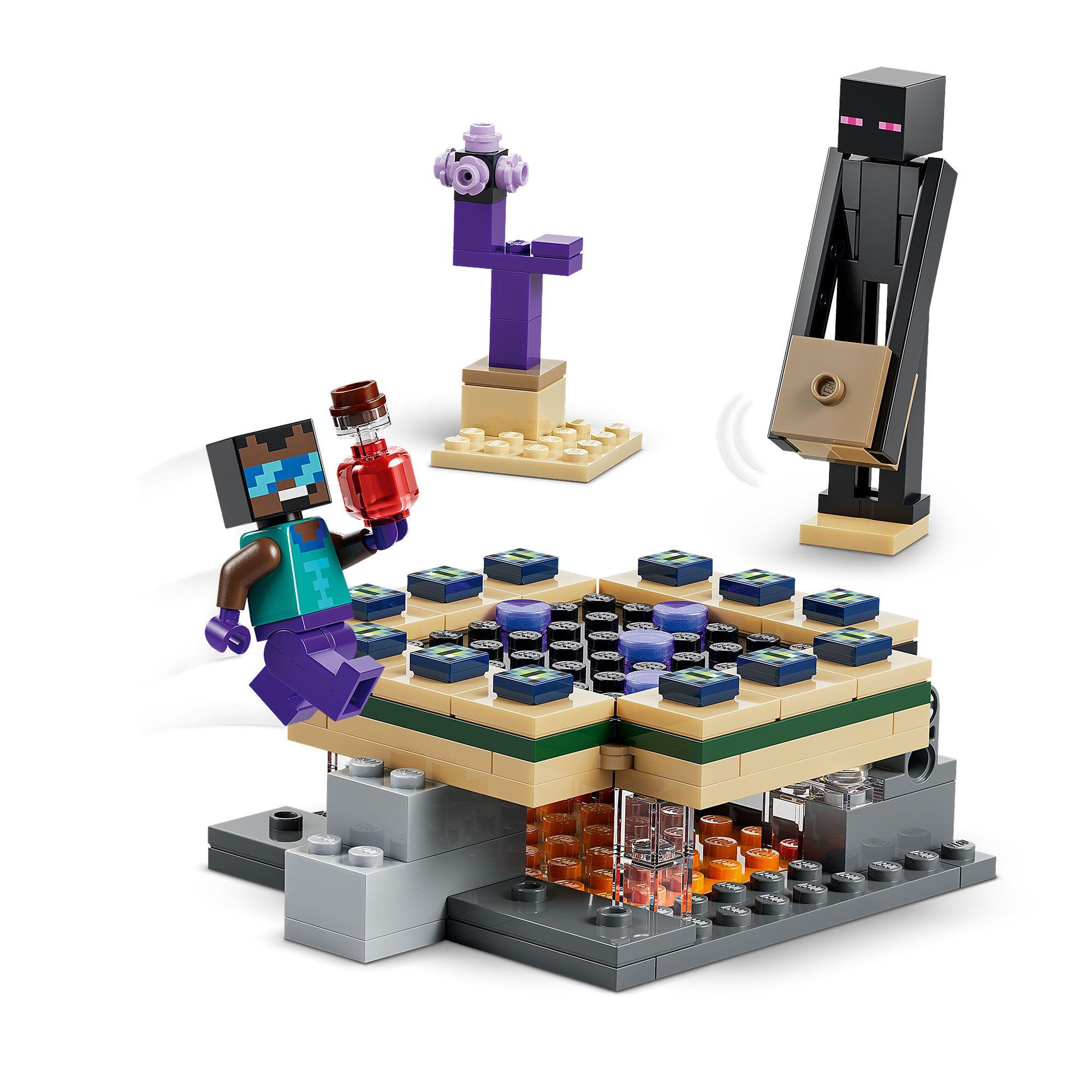 LEGO EL VIAJE POR EL NETHER Y EL PORTAL AL END 21584-2