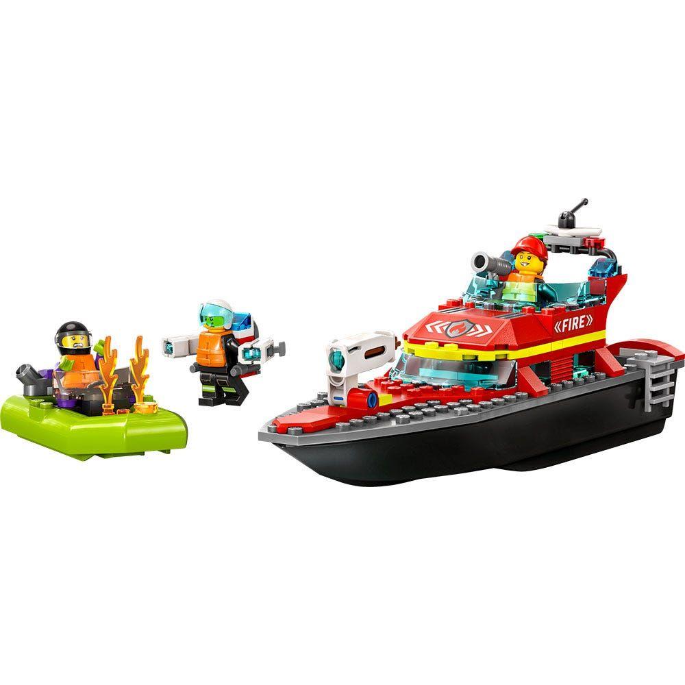 Lego City 60373  Lancha De Rescate De Bomberos-1