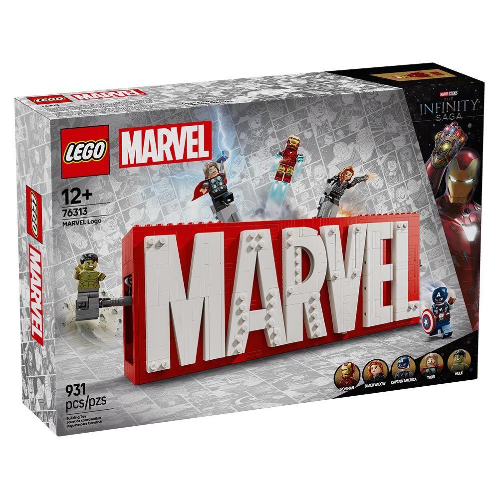 LEGO Logotipo MARVEL y Minifiguras (76313)-6