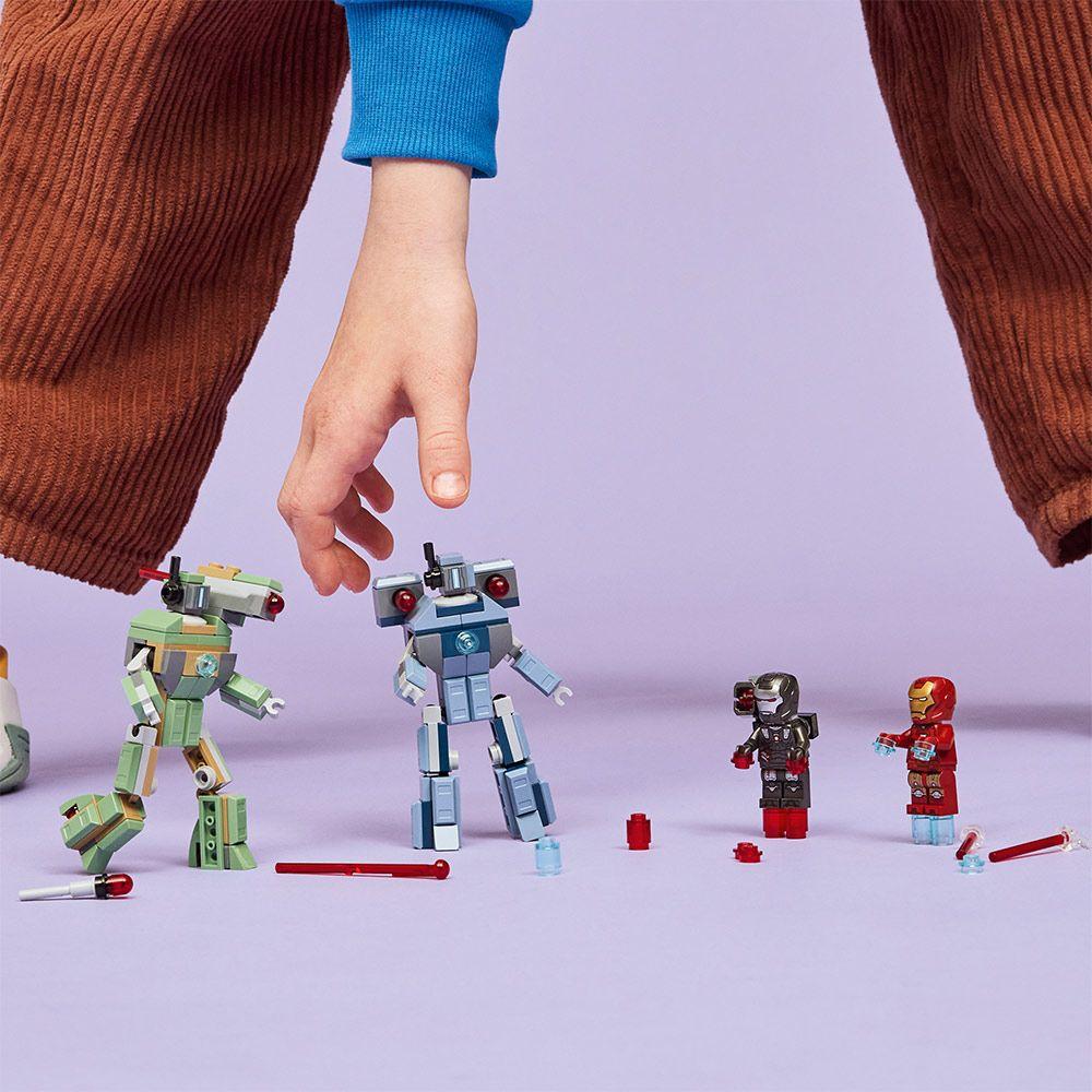 LEGO IRON MAN Y MAQUINA DE GUERRA VS DRONES DE HAMMER  76320-5