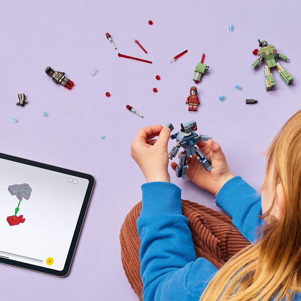 LEGO IRON MAN Y MAQUINA DE GUERRA VS DRONES DE HAMMER  76320-6