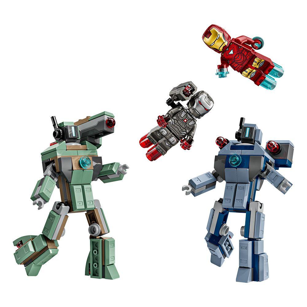 LEGO IRON MAN Y MAQUINA VS DRONES DE HAMMER 76320-4