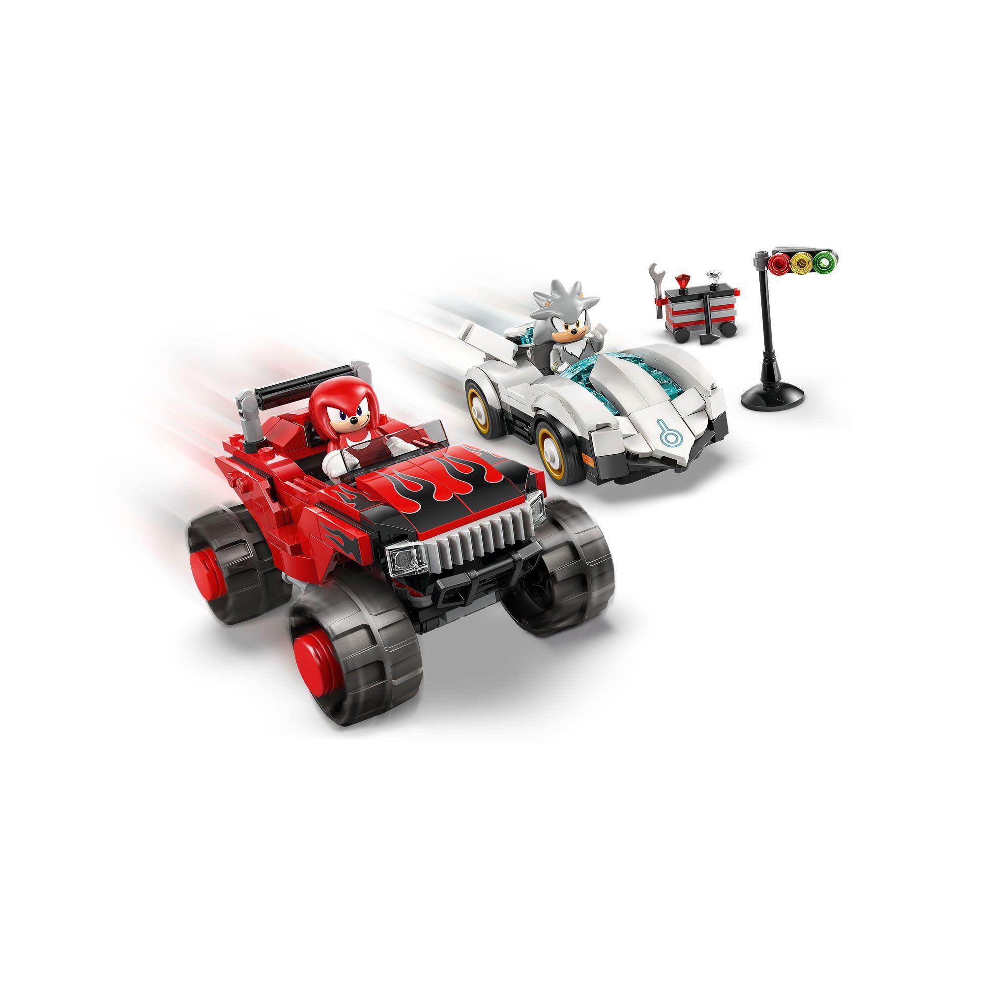 AUTO DE SILVER VS. CAMIONETA MONSTRUO DE KNUCKLES SONIC-2