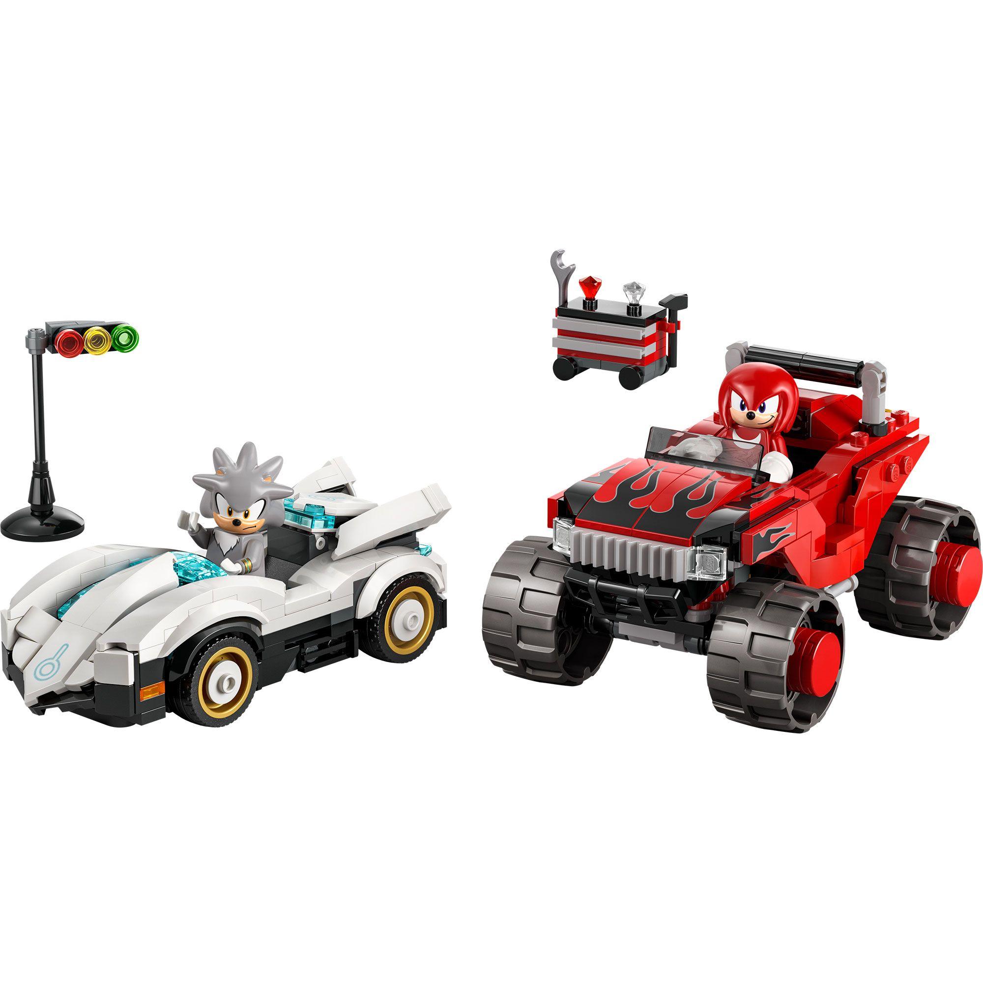AUTO DE SILVER VS. CAMIONETA MONSTRUO DE KNUCKLES SONIC-2