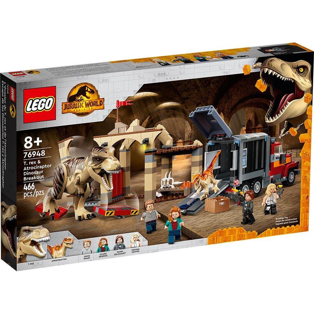 Lego  Escape De Los Dinosaurios T. Rex Y Atrocirraptor 76948-4