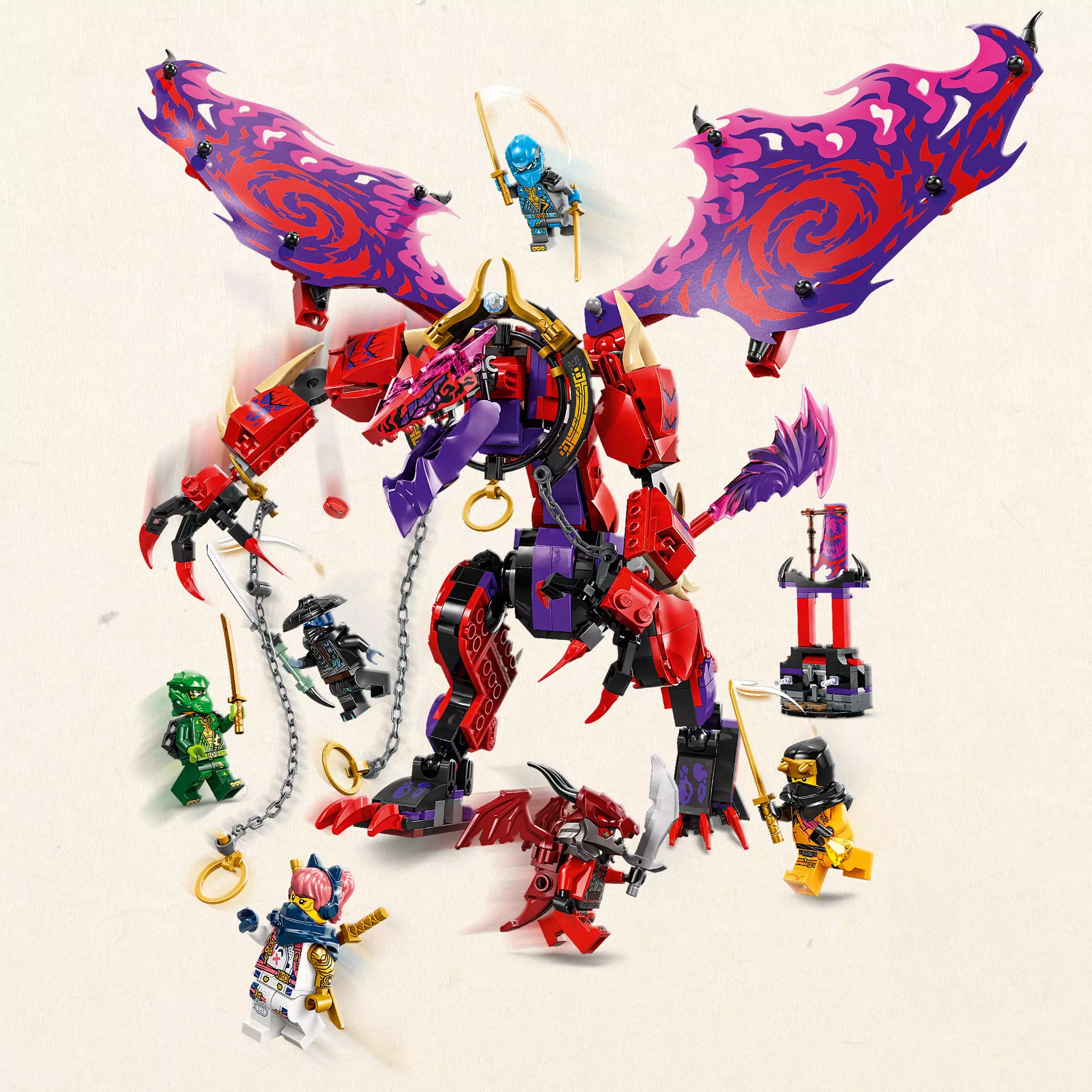 LEGO 71832 DRAGÓN DEL CAOS: COLMILLO TRONADOR NINJAGO-3
