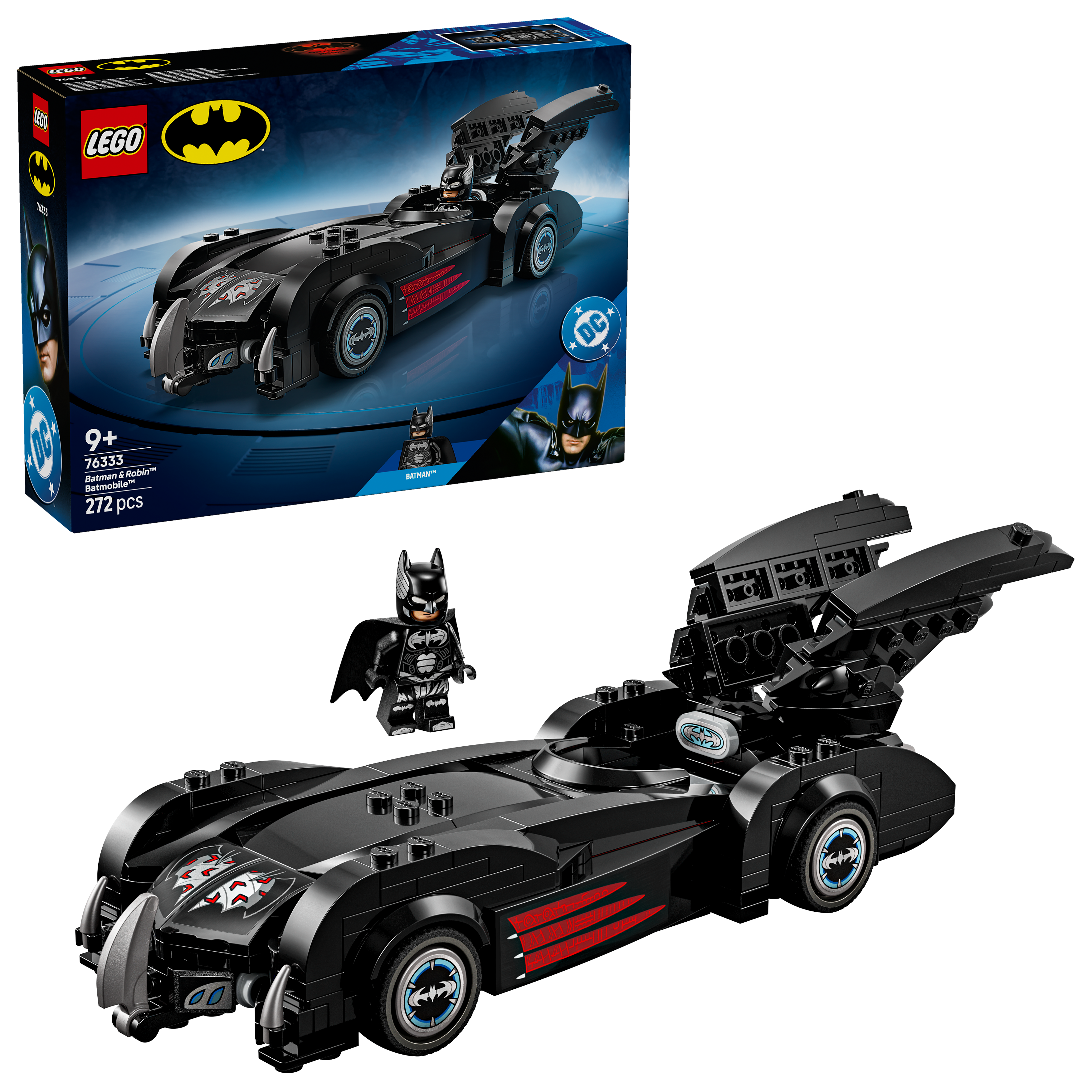 LEGO 76333 BATIMÓVIL DE BATMAN Y ROBIN SUPER HEROES-0
