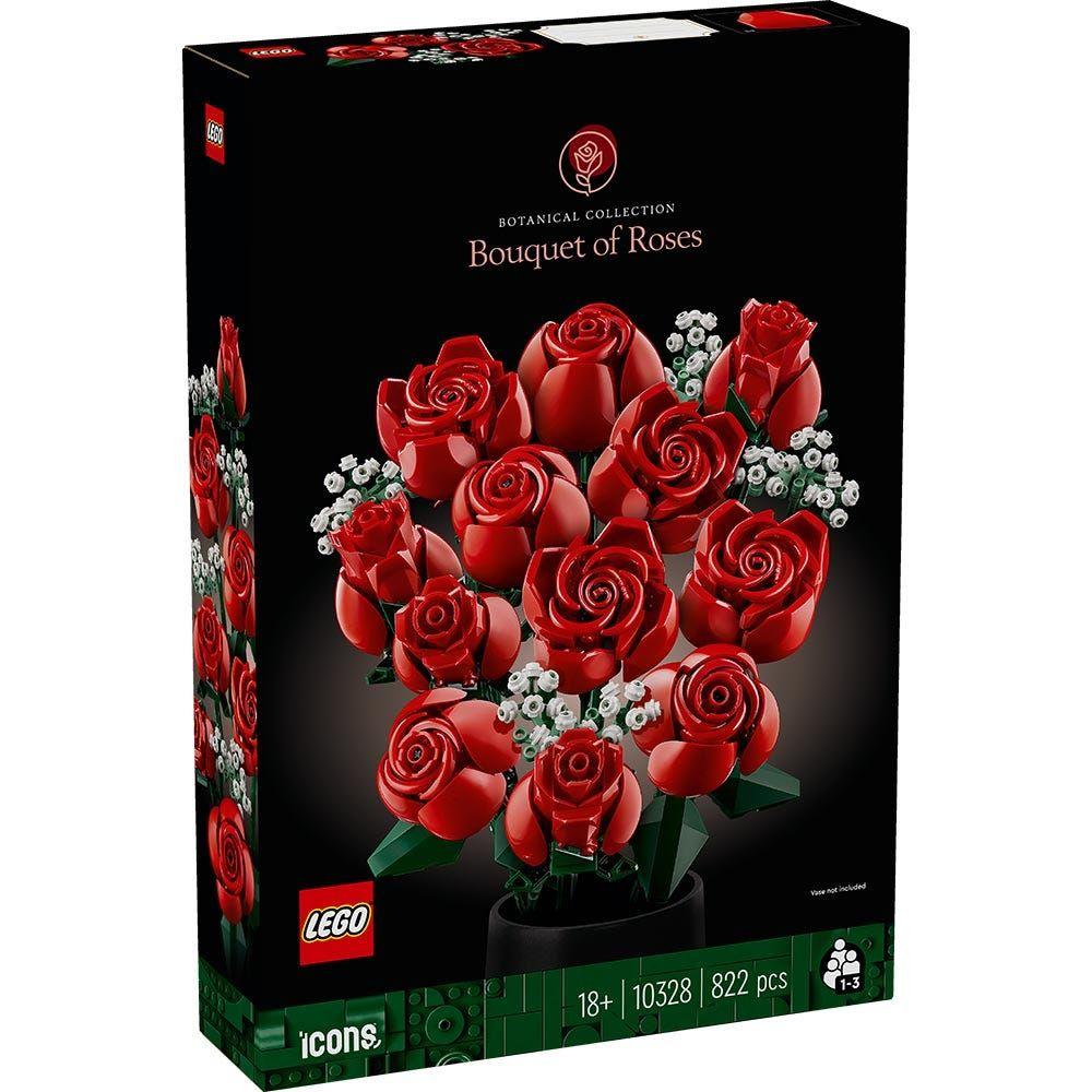 Lego Icons Ramo De Rosas-0