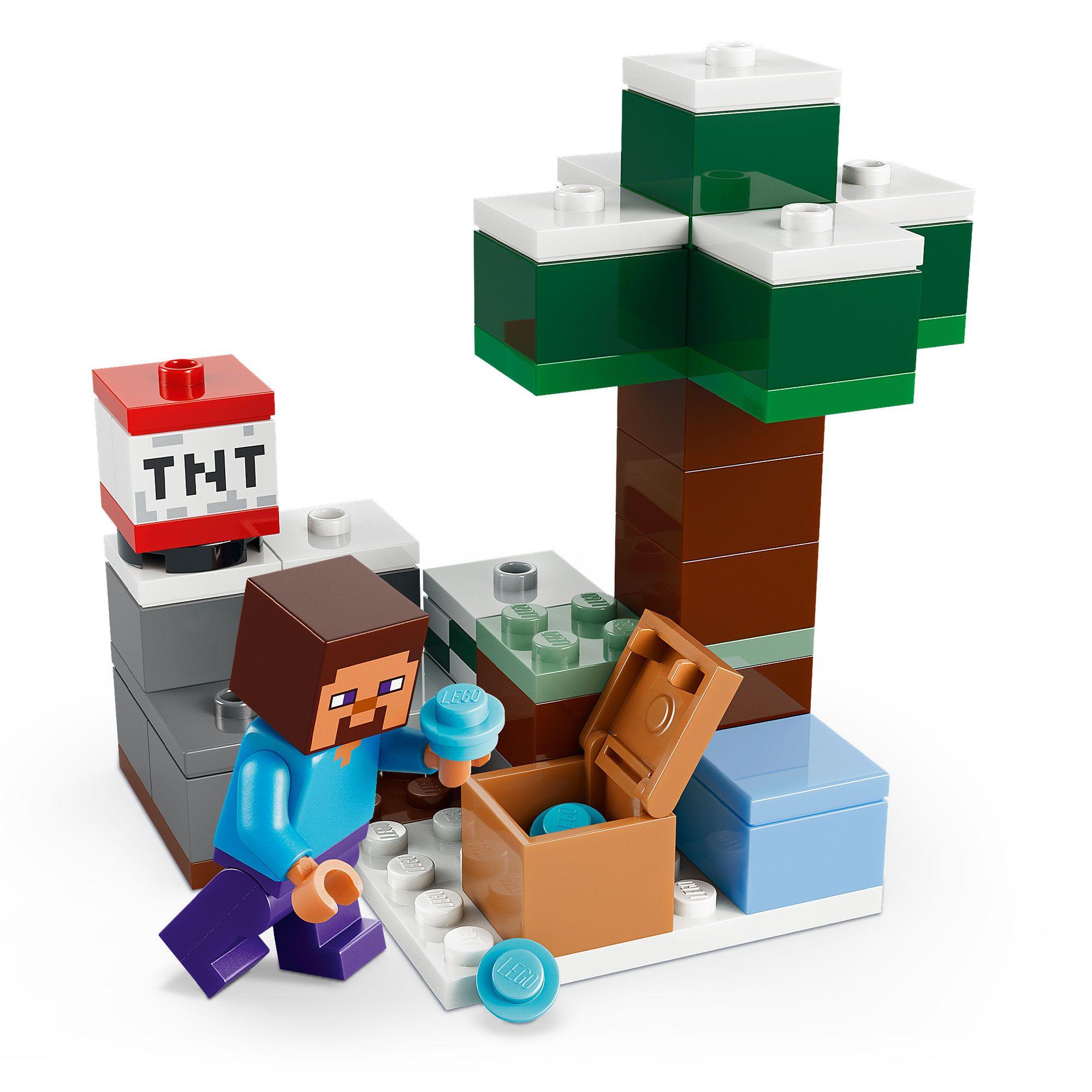 LEGO LA AVENTURA DE STEVE EN LA TAIGA MINECRAFT 21583-4