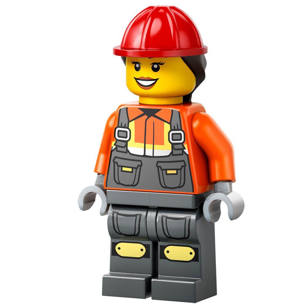LEGO Cargadora con Ruedas Amarilla (60450)-4