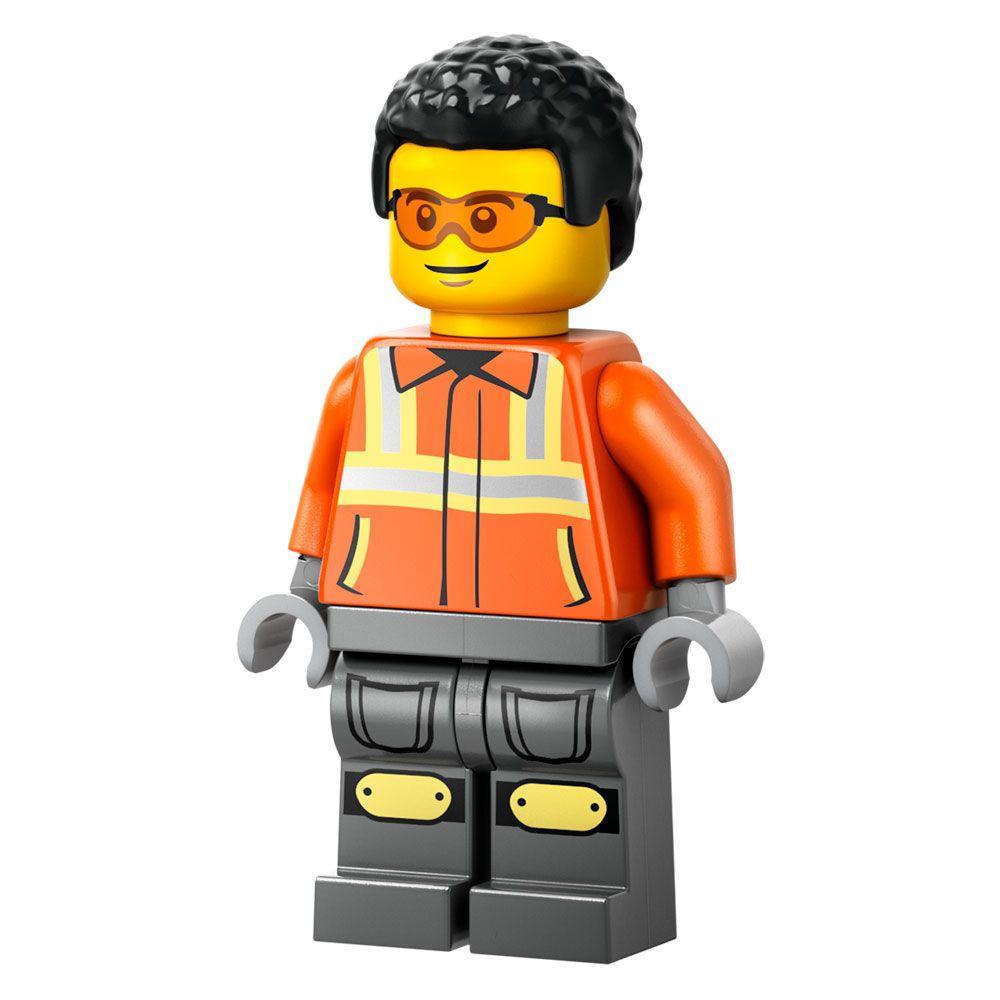 LEGO Cargadora con Ruedas Amarilla (60450)-5