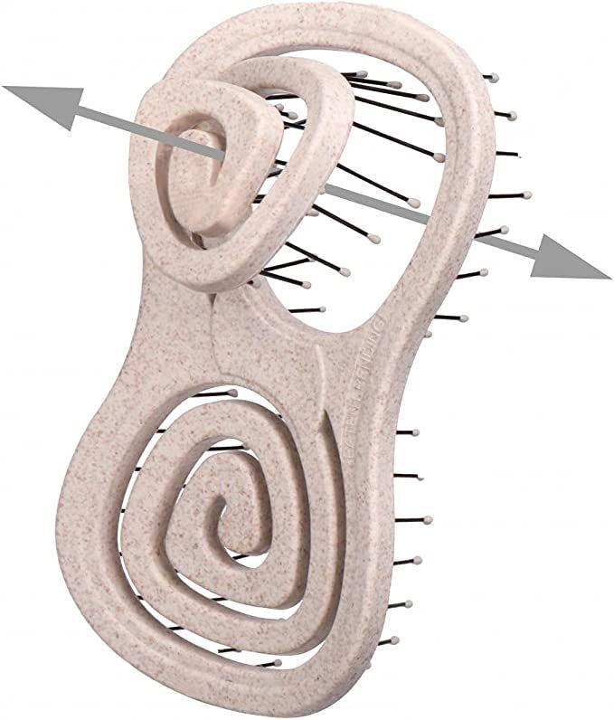 Cepillo Pelo Portable Ecológico Beige-2