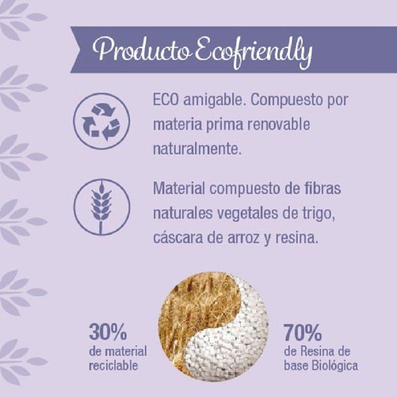 Cepillo Pelo Portable Ecológico Beige-2