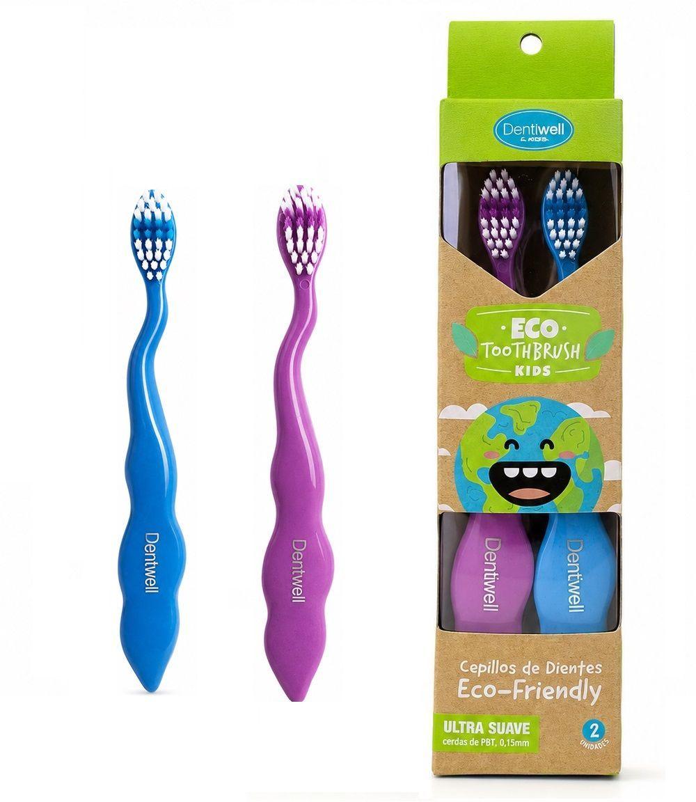 Cepillo De Dientes Infantil Ecológico Ultra Suave Dentwell-3