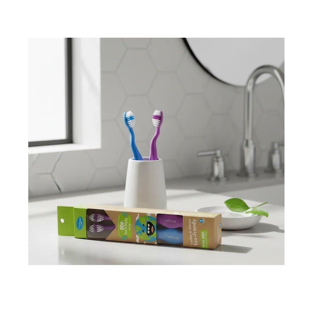 Cepillo De Dientes Infantil Ecológico Ultra Suave Ecológico Dentwell-2