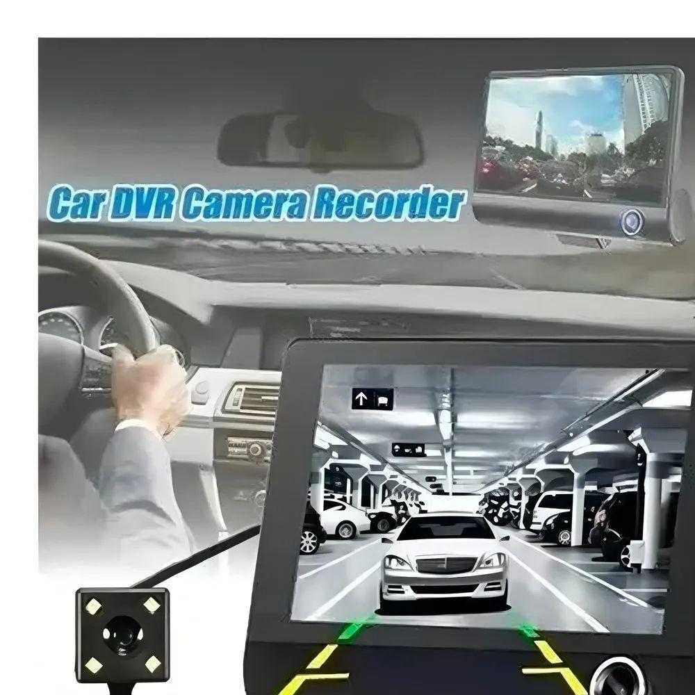 Cámara Auto 3 en 1 Frontal + Trasera + Interior 1080 p HD – Grabación Ininterrumpida-4