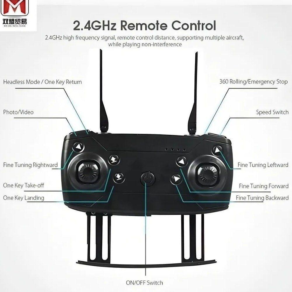 Drone Aéreo Plegable 998 PRO con Cámara HD y Wi-Fi-2