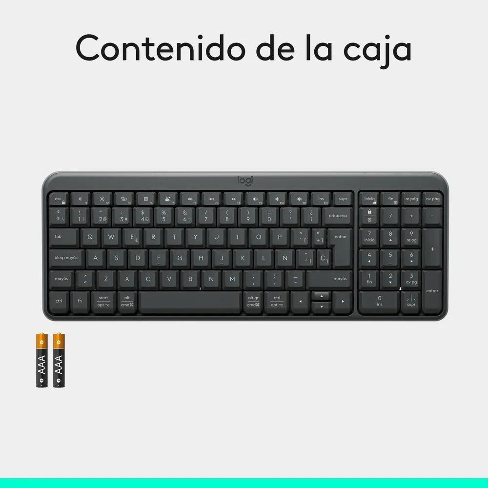 Teclado Inalámbrico Logitech K250 Workspace Negro QWERTY Español Bluetooth-1