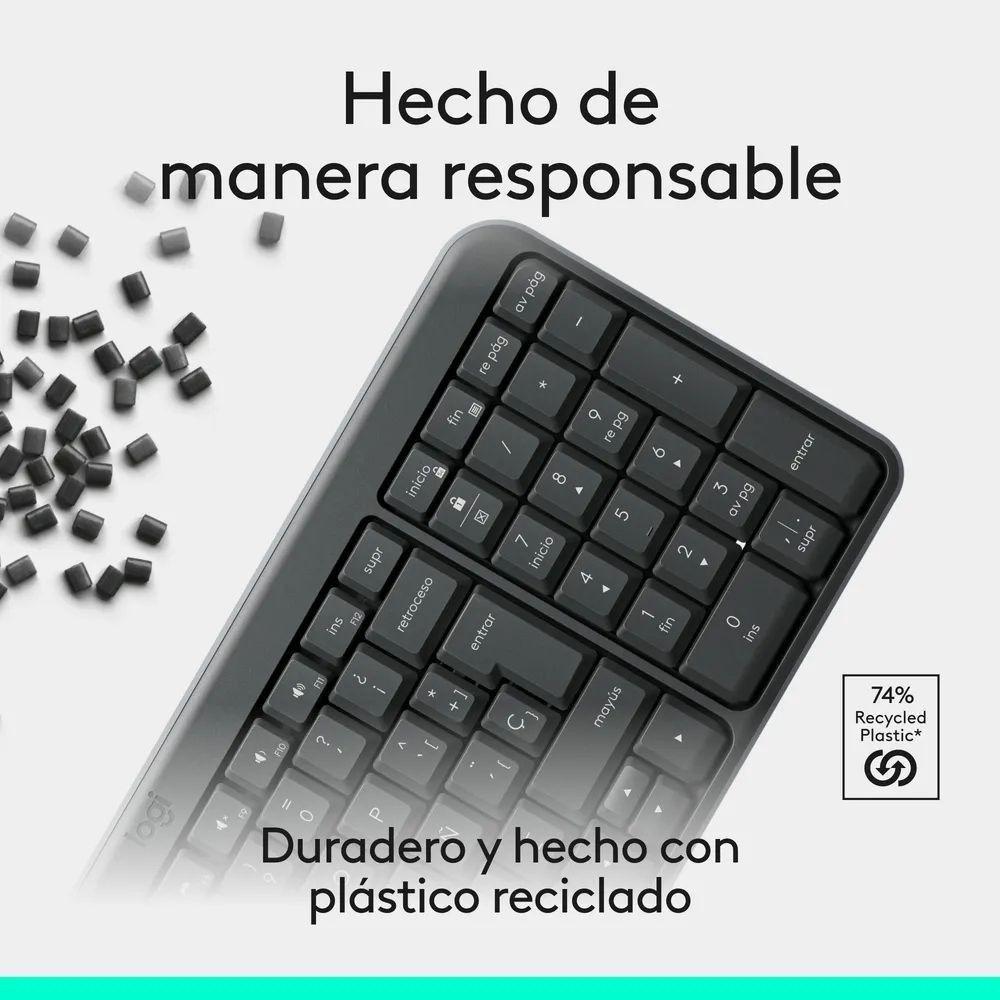 Teclado Inalámbrico Logitech K250 Workspace Negro QWERTY Español Bluetooth-2