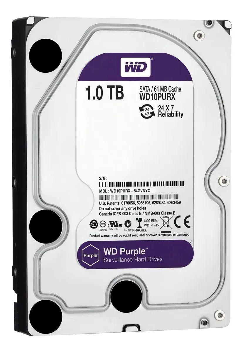Disco duro interno Western Digital WD WD10PURX 1TB PC - DVR - NVR 1TERA...-0