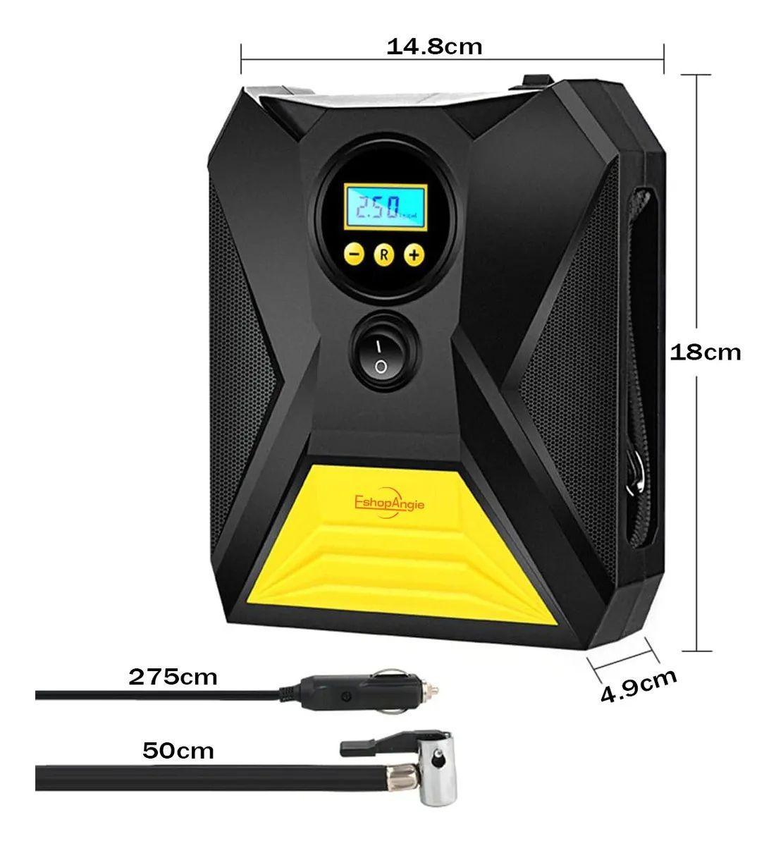 Compresor Aire Portátil Inalámbrico 150 PSI - Inflador Auto Bici Moto Digital...-0