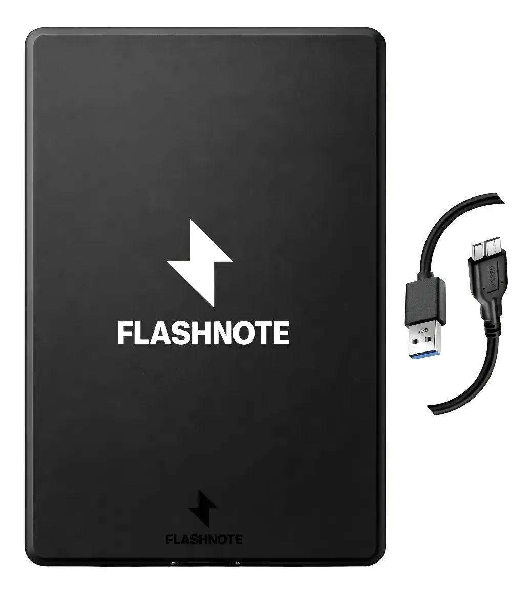 Disco Duro Externo FLASHNOTE 1TB USB 3.0 Compatible PC PS4 Xbox Negro-0