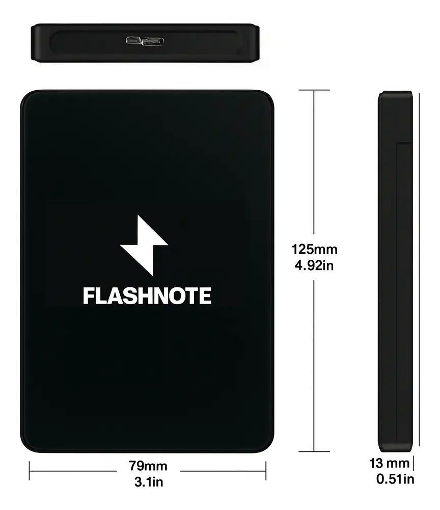 Disco Duro Externo FLASHNOTE 1TB USB 3.0 Compatible PC PS4 Xbox Negro-1