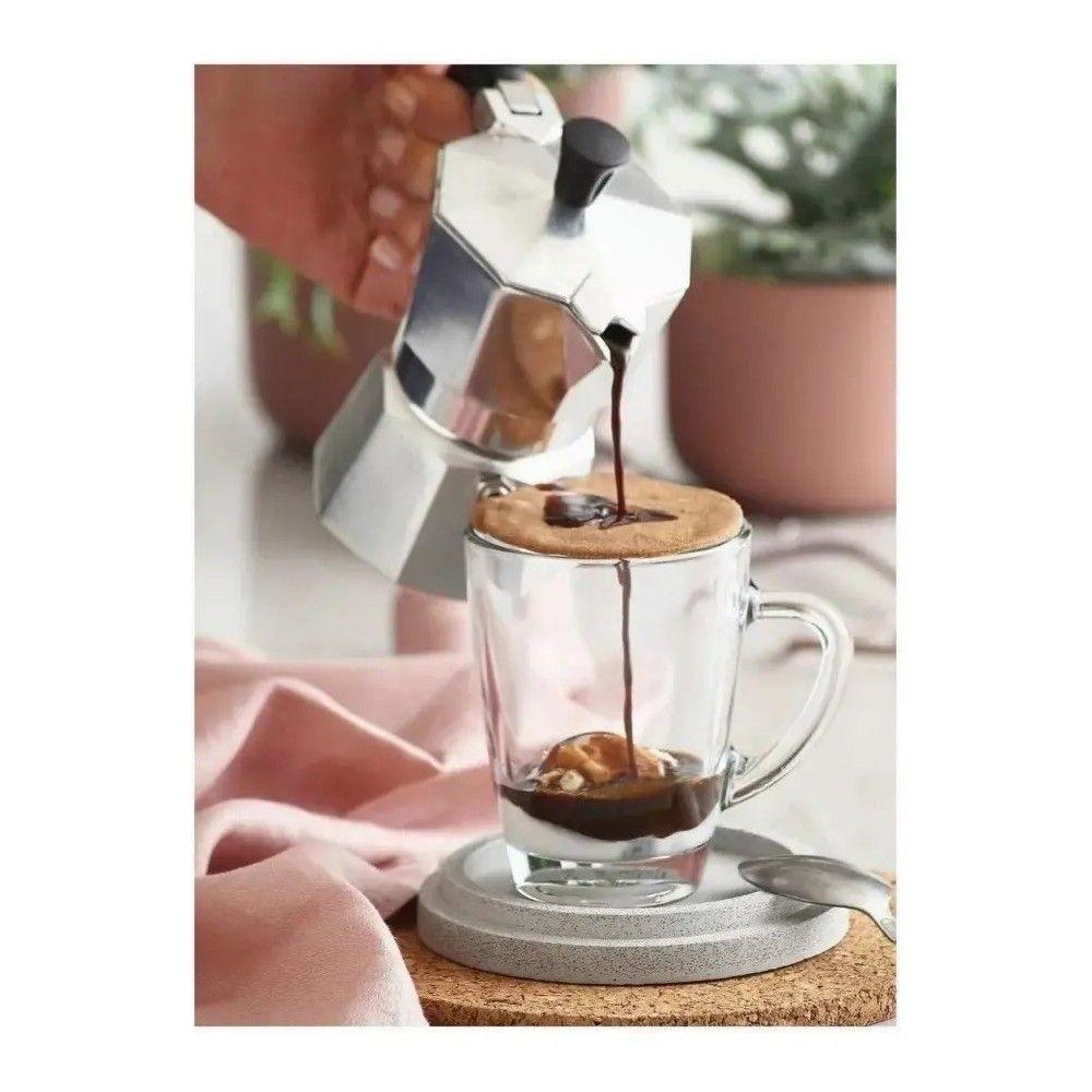 6 Tazas Para Café Té Marca Lav Vidrio 300ml Color Trasparente Vega-2