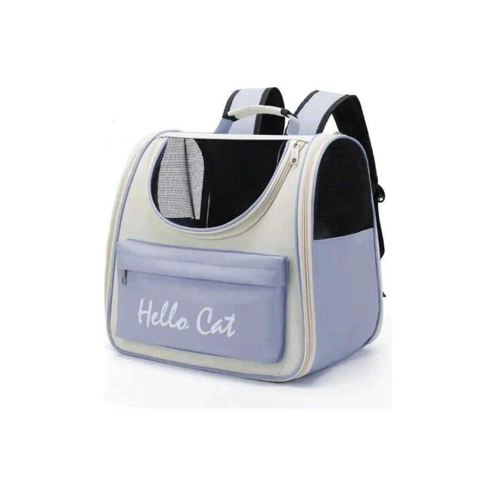 Mochila Transportadora Mascotas Roro Azul Perros Gatos 7kg Ventilación-4