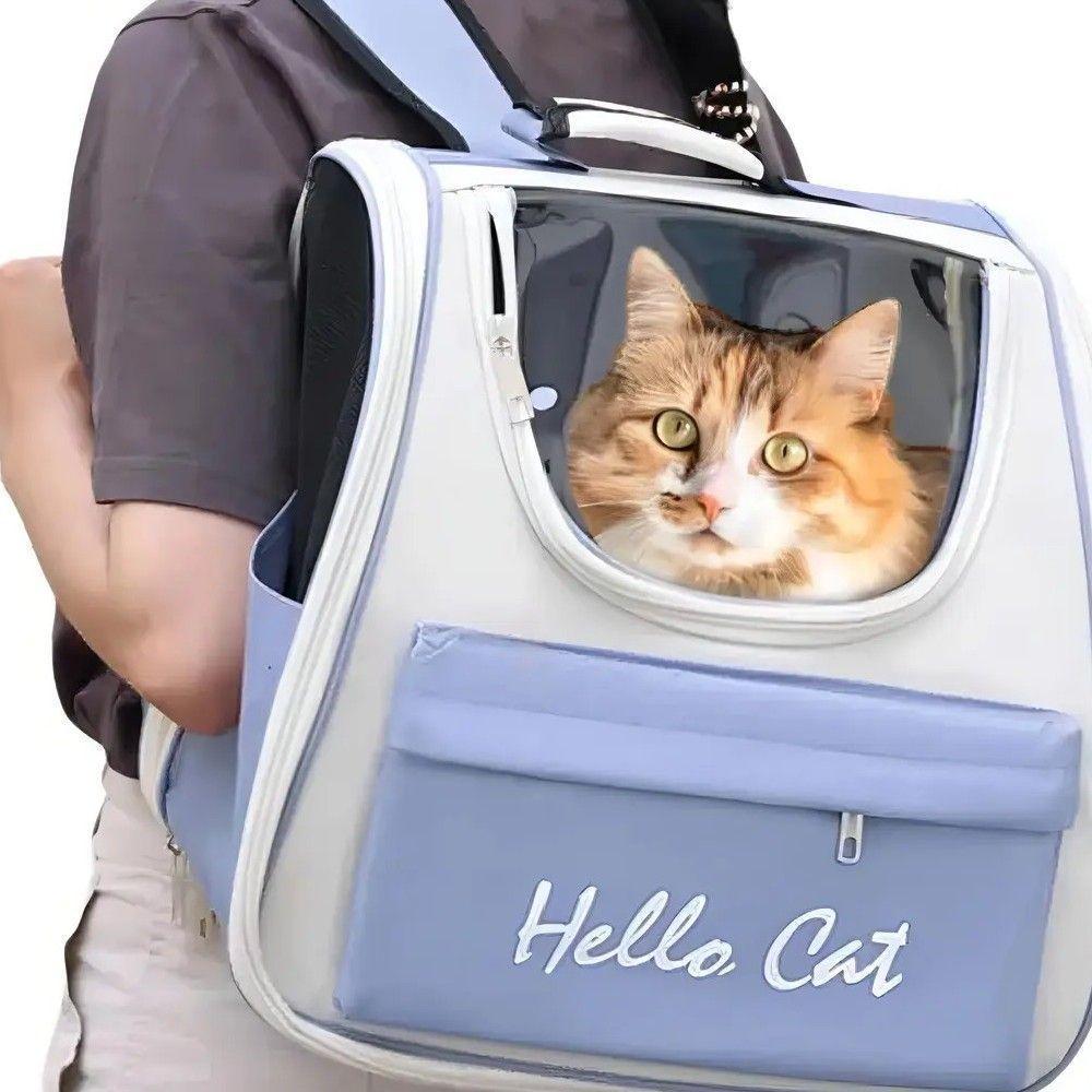 Mochila Transportadora Mascotas Roro Azul Perros Gatos 7kg Ventilación-2