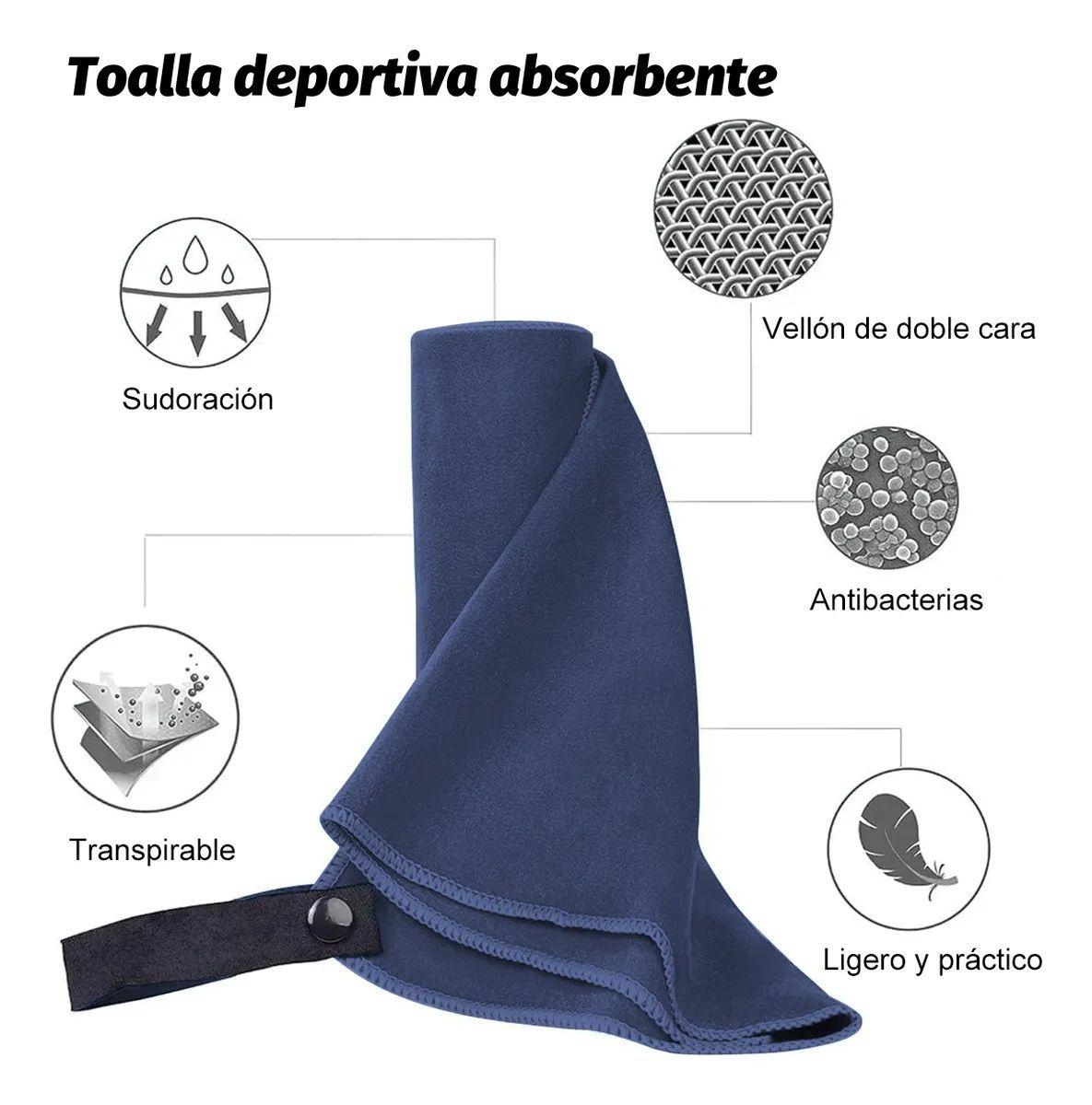 Toalla de Viaje De Microfibra De Secado Rápido, 3 Pcs-3