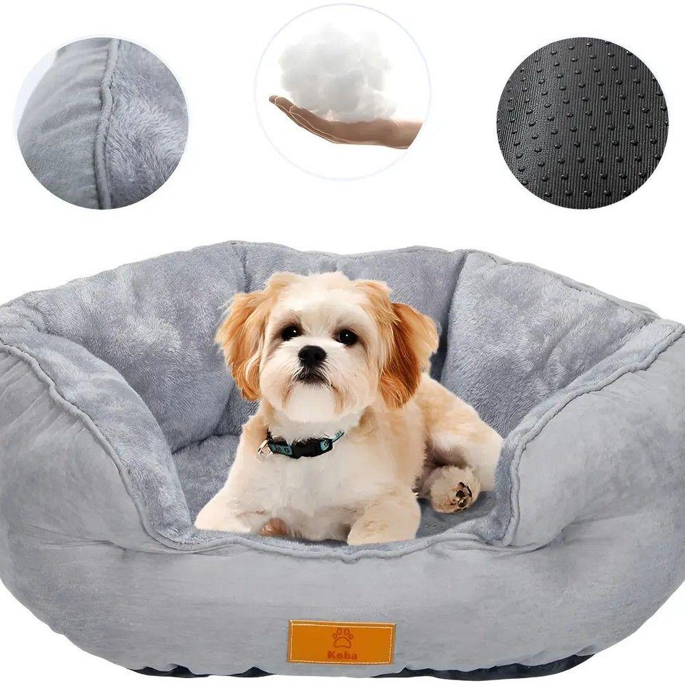 Cama Antiestres Para Perro Gato Con Cojin Reversible 60x53cm-0