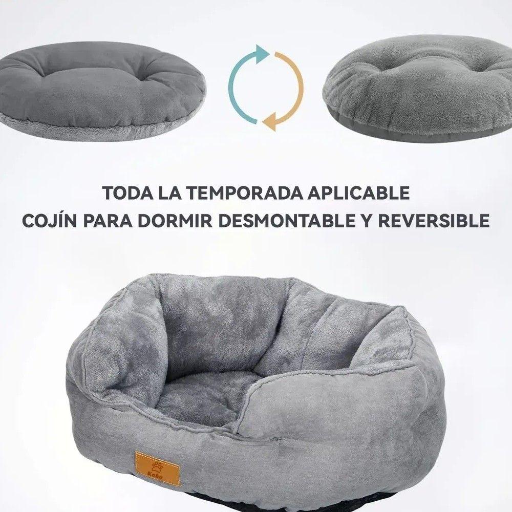 Cama Antiestres Para Perro Gato Con Cojin Reversible 60x53cm-1