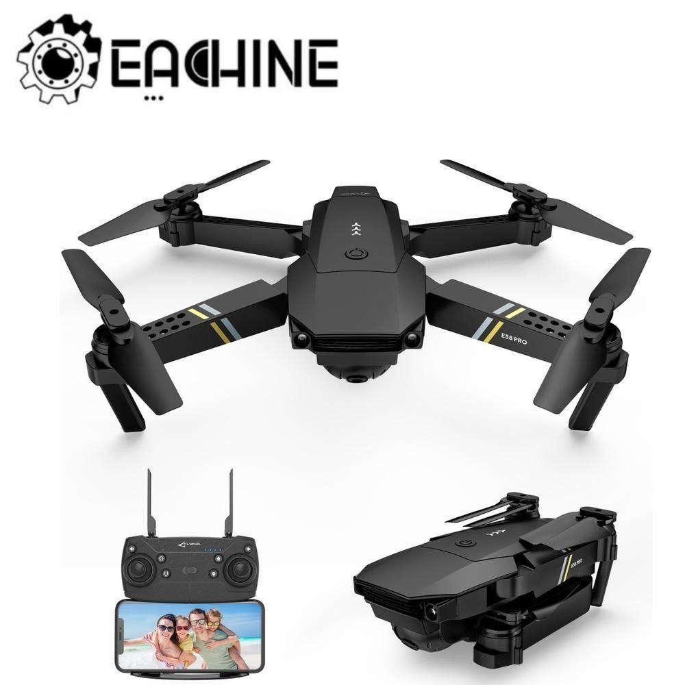 Drone E58 Pro Recargable Cámara 4k Wifi 2.4ghz 4 Ejes Rc Color Negro-1