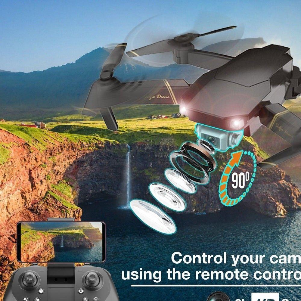 Drone E58 Pro Recargable Cámara 4k Wifi 2.4ghz 4 Ejes Rc Color Negro-4