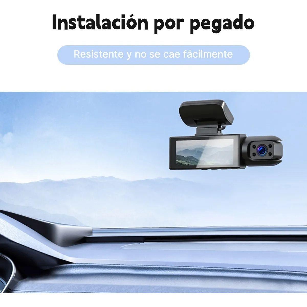 Cámara para Auto 3 Cámaras Full HD 1080p con Visión Nocturna y Grabación...-3