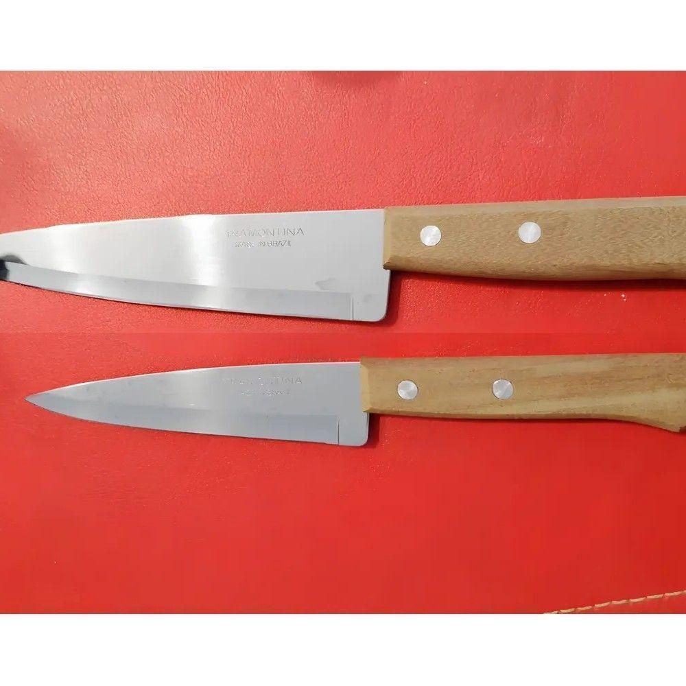 Pack 2 Cuchillos Cocineros 5 Y 7 CM Mango De Madera-5