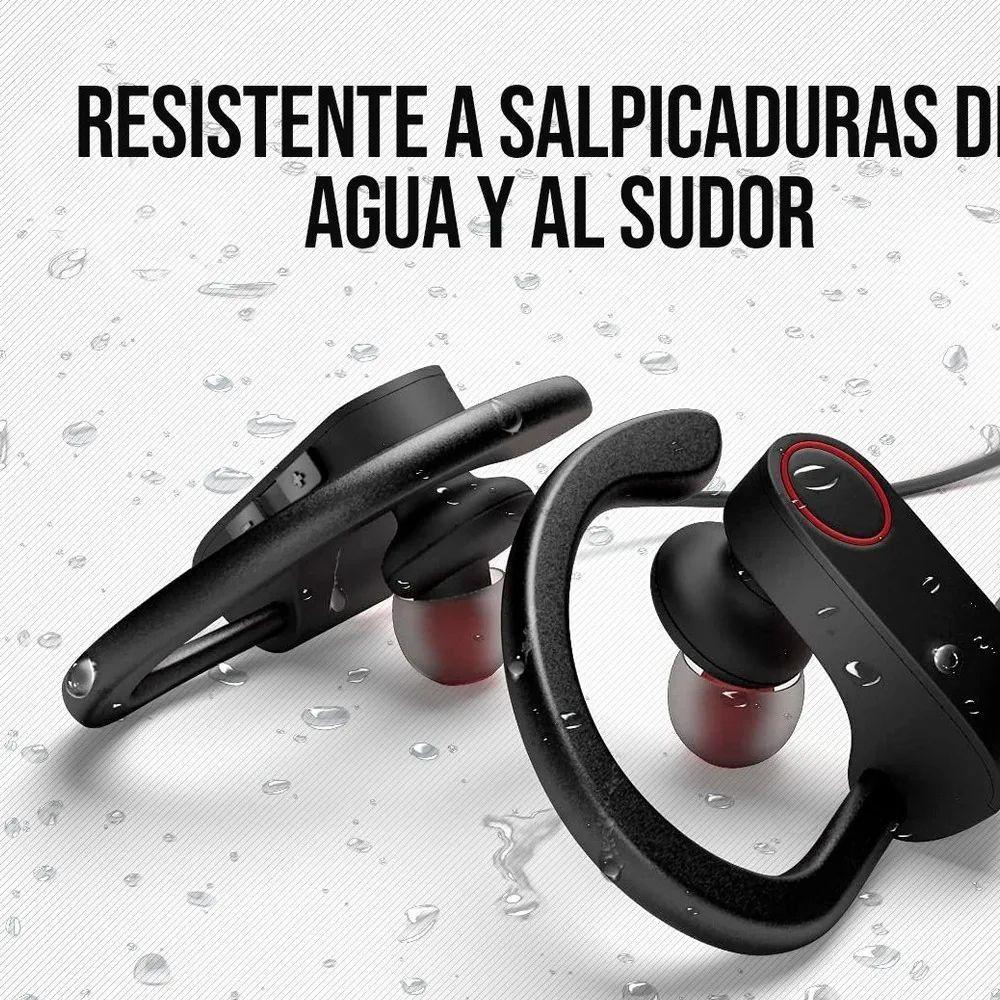 Linkon EarsCharge Audífonos Bluetooth Inalámbricos Deportivos con Micrófono Negro-2