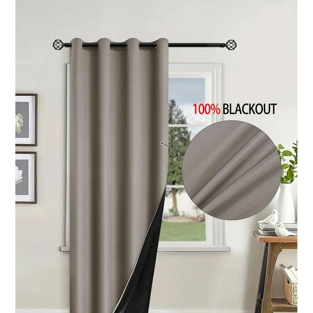 2 Paños Cortinas Blackout Engomada.-2