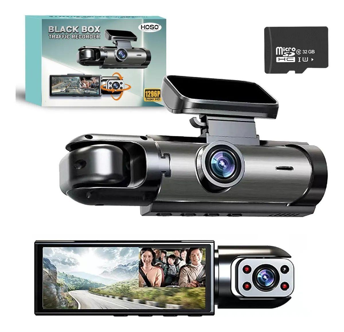 Cámara para Auto 3 Cámaras Full 1080p Vision Nocturna + Gran Angular 170° +...-2