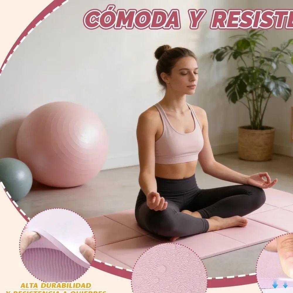 Mat Yoga Antideslizante Plegable 8mm con Bolso-2