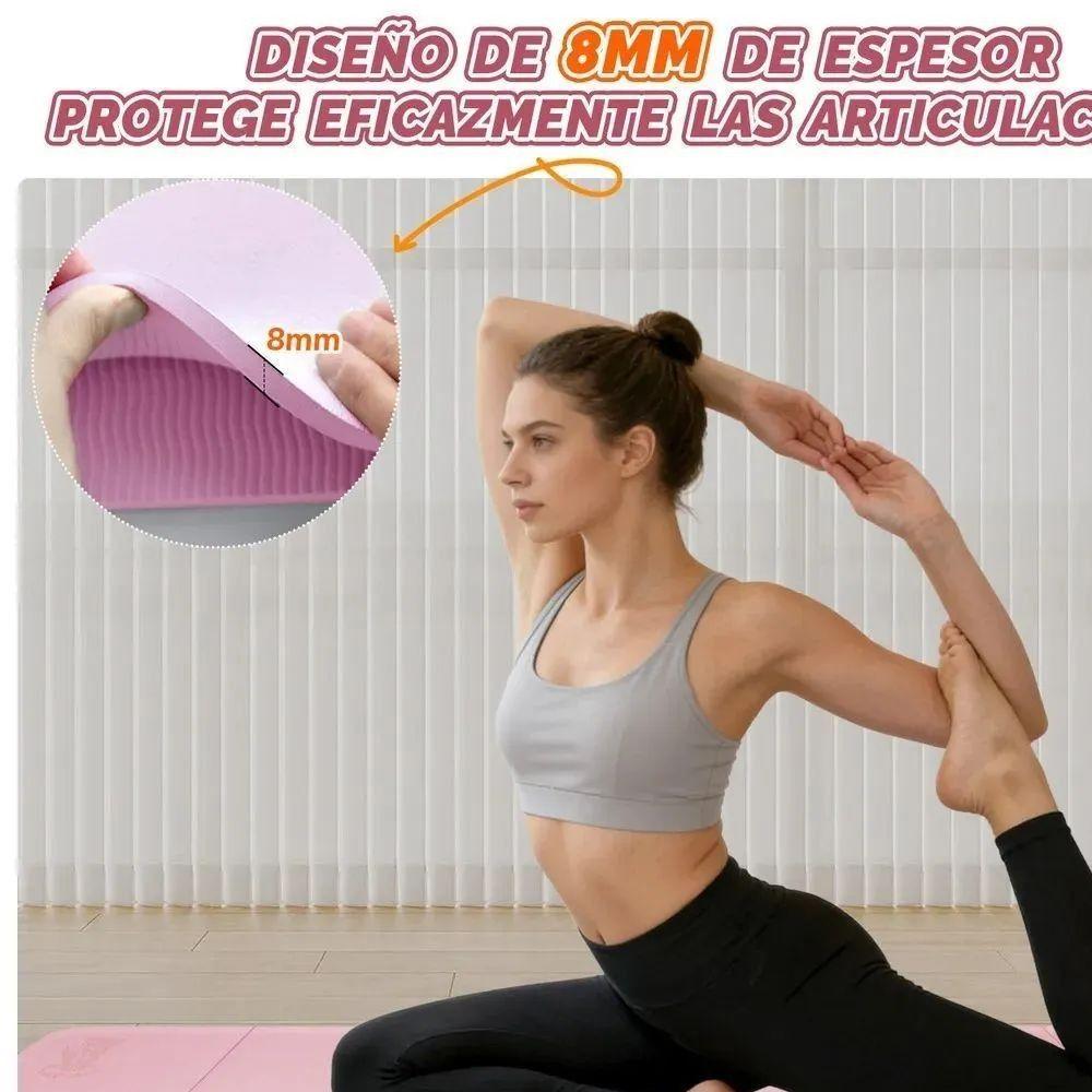 Mat Yoga Antideslizante Plegable 8mm con Bolso-3