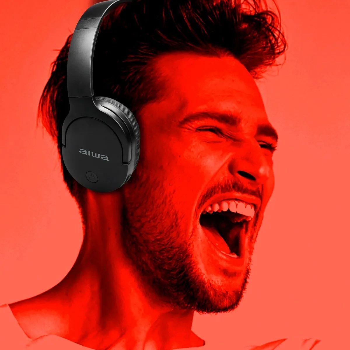 Audífonos Inalámbricos Aiwa AK11 BT Negro-4