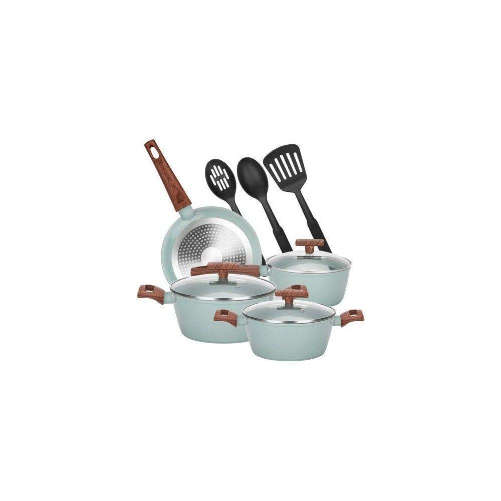 Juego Bateria Cocina Granito Antiadherente Olla Sarten 10pcs-4