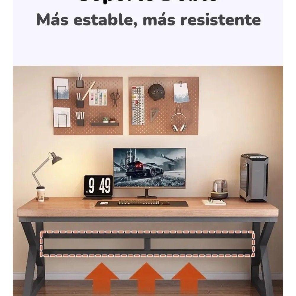 Escritorio De Madera Diseño K Snow 140cm Lubabycas-2