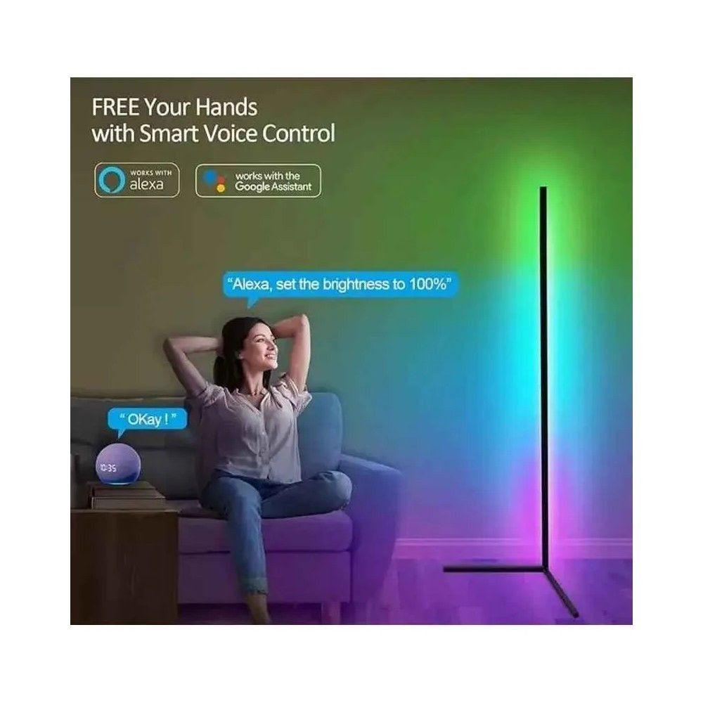 Lámpara Esquinera USB Luces LED RGB Ambiente Moderno-2