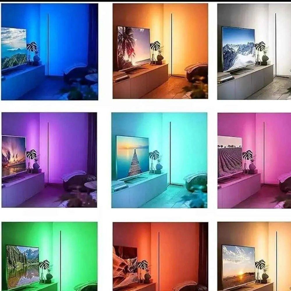 Lámpara Esquinera USB Luces LED RGB Ambiente Moderno-4
